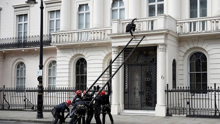 Police oust squatters from Russian oligarch's London mansion