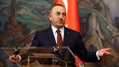 وزير الخارجية التركي ينادي في موسكو بضرورة وقف الحرب
