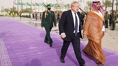 Saudi crown prince meets British PM Johnson in Riyadh - SPA