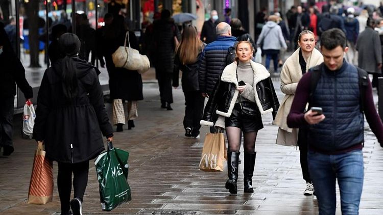 UK consumer spending rises to 4% above pre-COVID-19 level - ONS