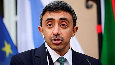 وزير خارجية الإمارات ناقش مع نظيره الياباني استقرار أسواق الطاقة والغذاء وزير خارجية الإمارات ناقش مع نظيره الياباني استقرار أسواق الطاقة والغذاء