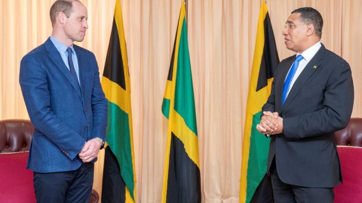 Jamaica PM tells British royals island nation wants to be independent