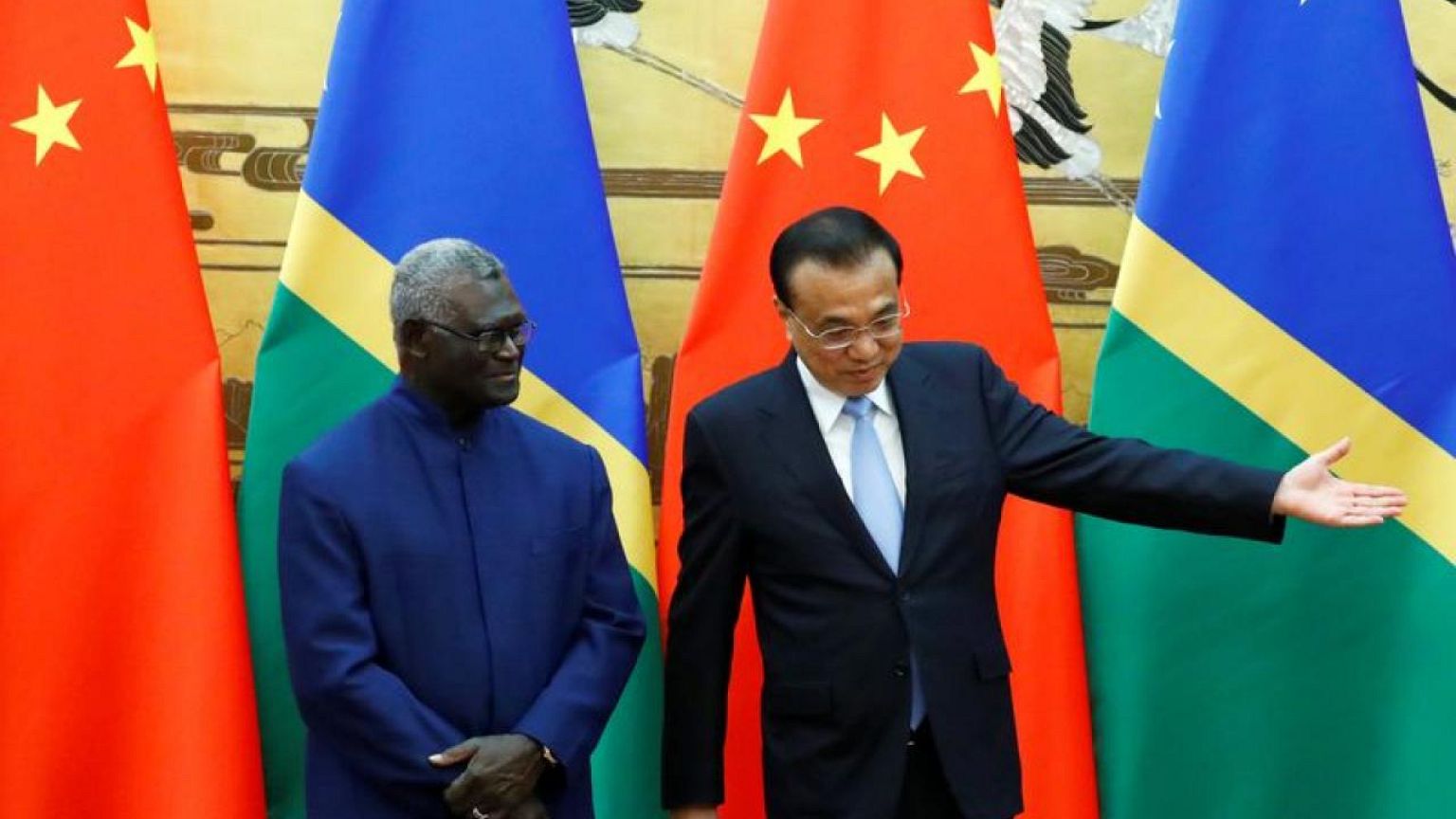 EXCLUSIVA-Las Islas Salomón estudian la posible cooperación en seguridad con China
