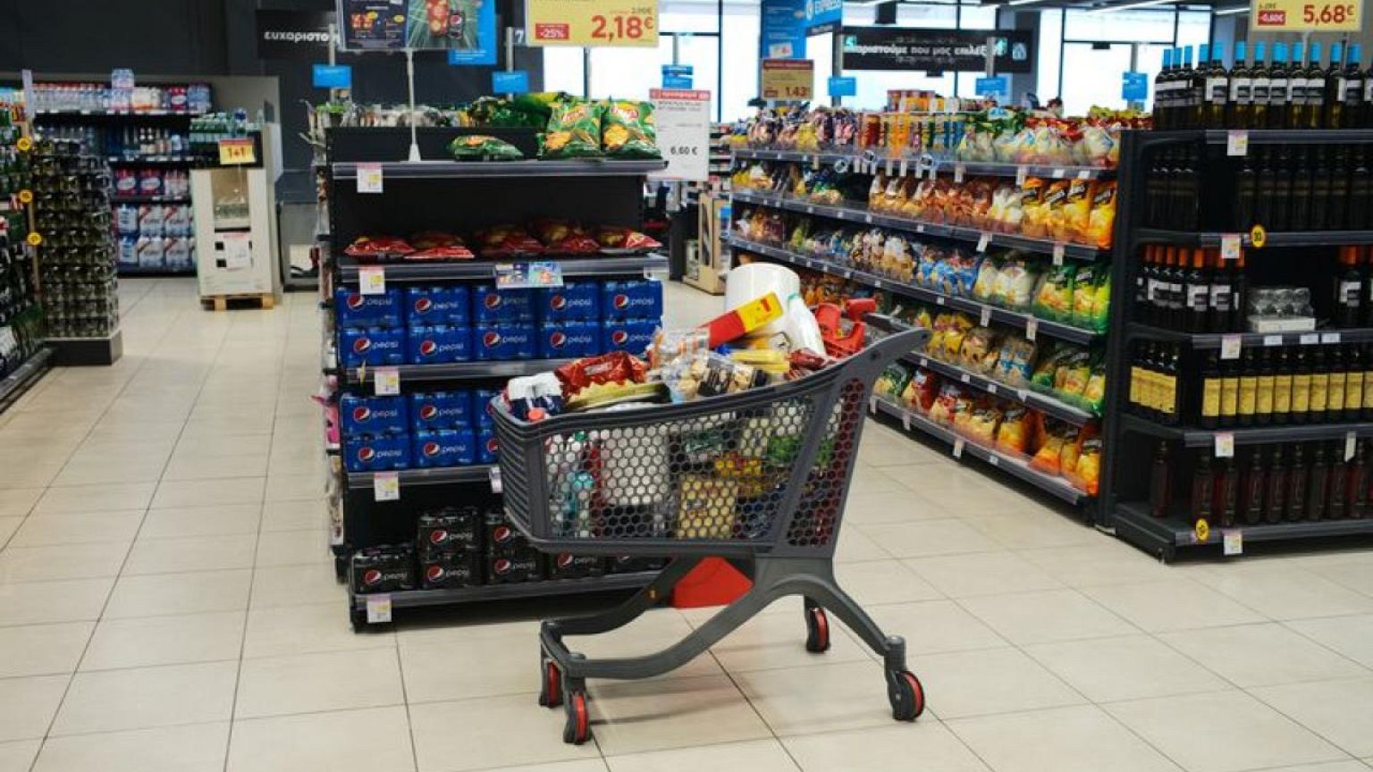 Greek supermarkets limit flour, sunflower oil purchases as customers hoard