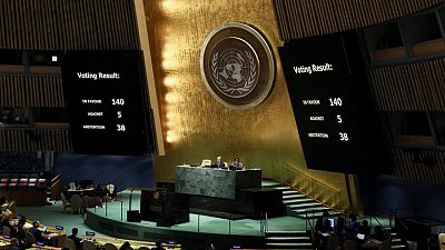 الجمعية العامة للأمم المتحدة تصوت مجددا بأغلبية ساحقة ضد روسيا بشأن أوكرانيا الجمعية العامة للأمم المتحدة تصوت مجددا بأغلبية ساحقة ضد روسيا بشأن أوكرانيا