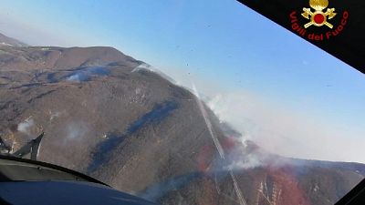 A Varano de Melegari, squadre e elicottero in campo