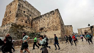 لاجئة من أوكرانيا تفوز بماراثون القدس لاجئة من أوكرانيا تفوز بماراثون القدس