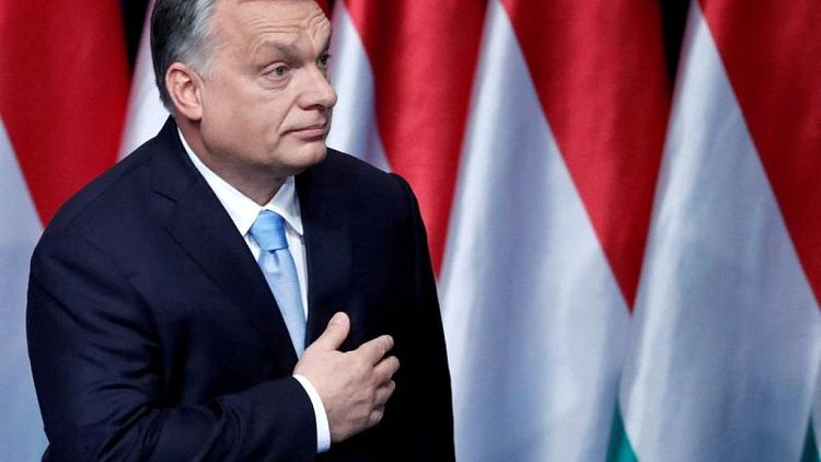 Orban's party with slim lead ahead of Hungary's April 3 vote-poll