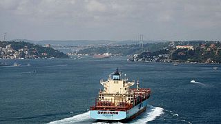 مضيق البوسفور المطل على البحر الأسود في اسطنبول.