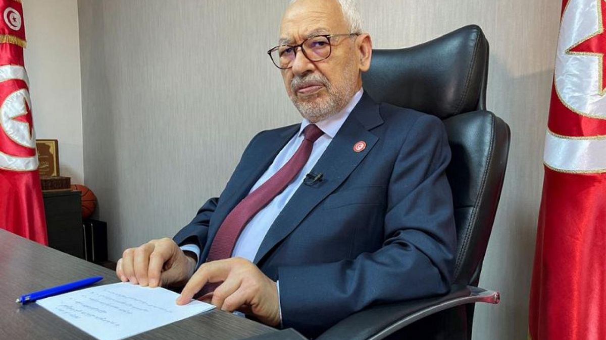 راشد الغنوشي، رئيس حزب حركة النهضة ورئيس البرلمان المنحل.