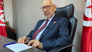 راشد الغنوشي، رئيس حزب حركة النهضة ورئيس البرلمان المنحل.
