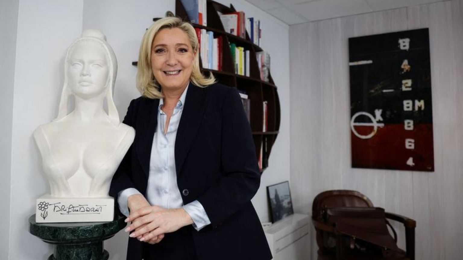 Far-right Le Pen now second most-liked French politician, poll shows