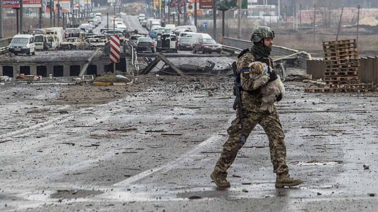 Ukraine says Russian forces pushed back around Kyiv but fighting rages