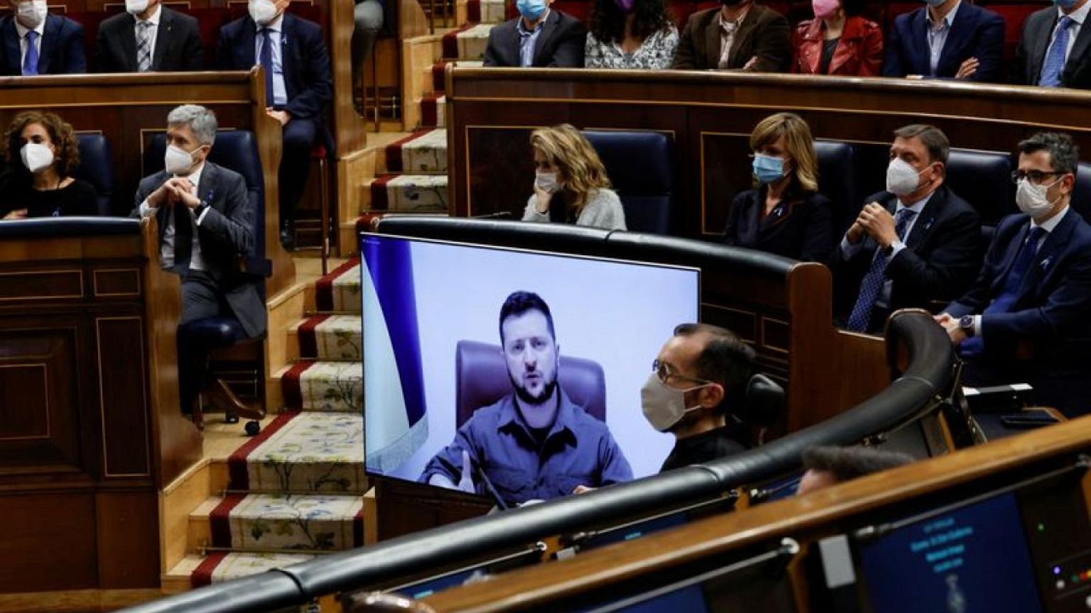 Ukraine's Zelenskiy urges Spanish companies still in Russia to leave, wants more sanctions