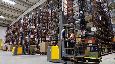 Staff walk out over pay at Amazon France's eight logistics centres Staff walk out over pay at Amazon France's eight logistics centres