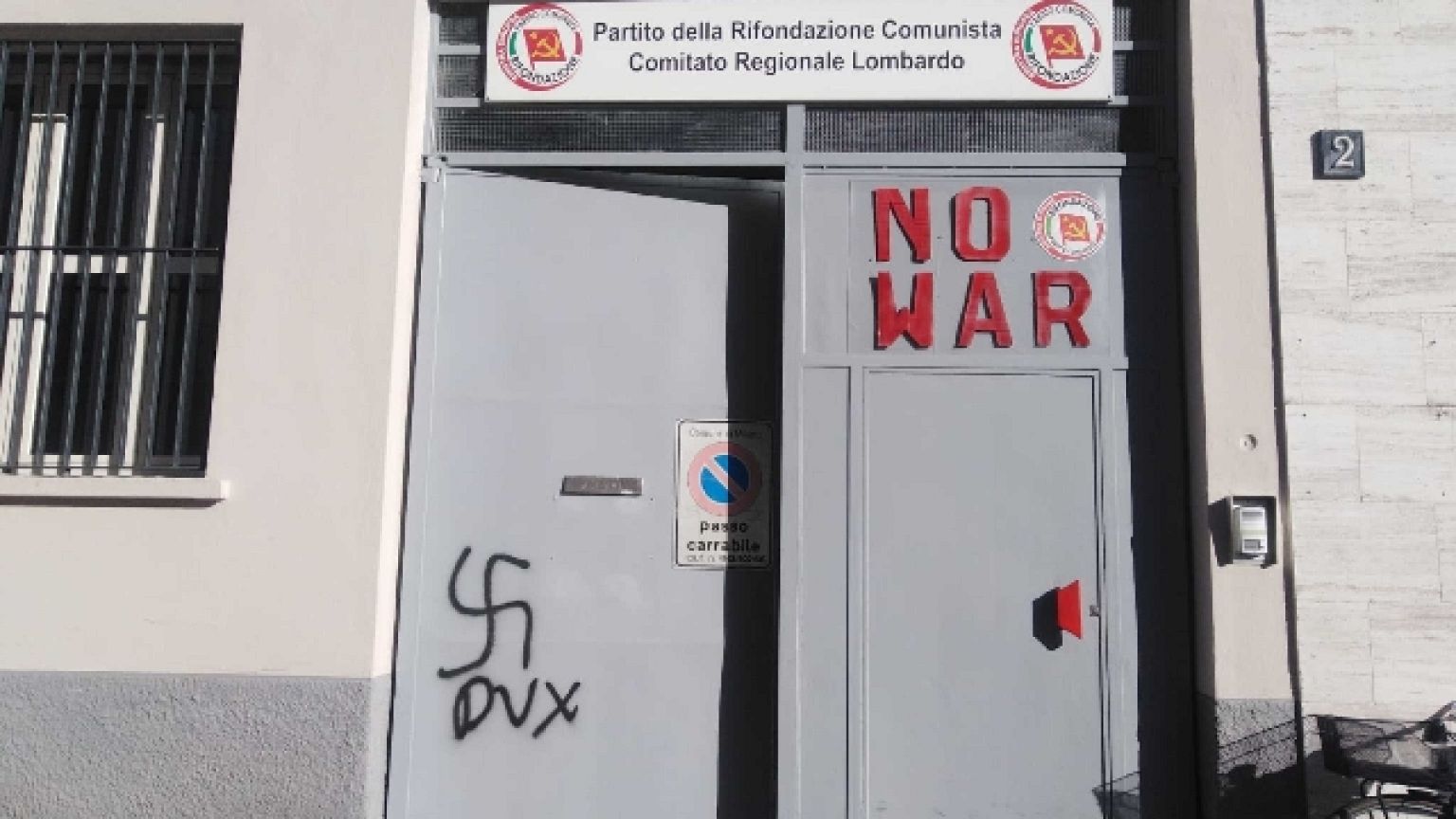 'Grave provocazione fascista alla vigilia del 25 Aprile'
