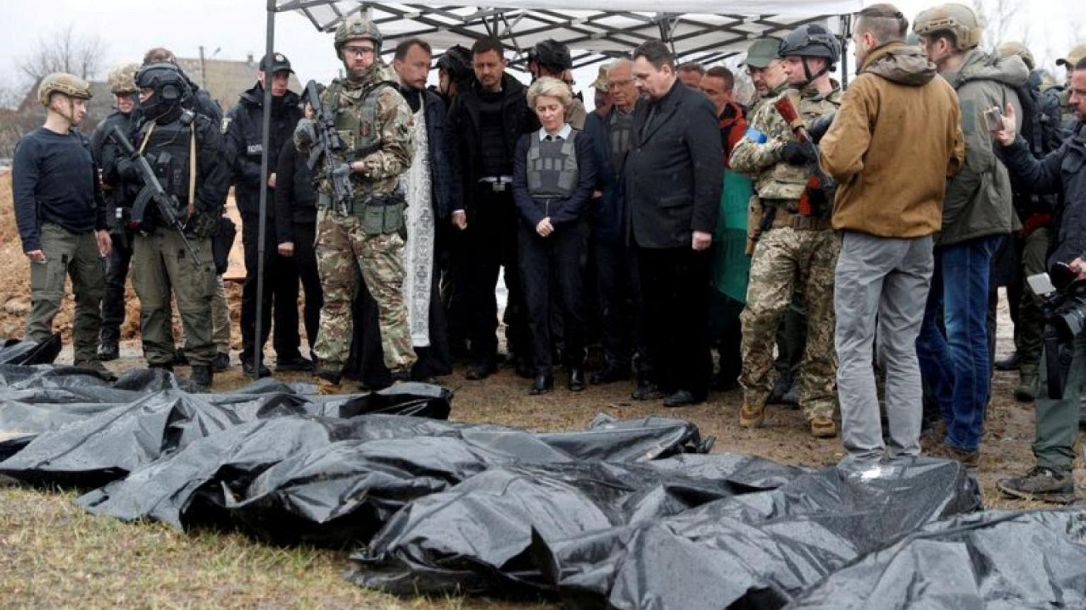 Mayor of Ukraine's Bucha says 403 bodies found so far