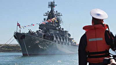 Russian crowd mourns Black Sea flagship after sinking