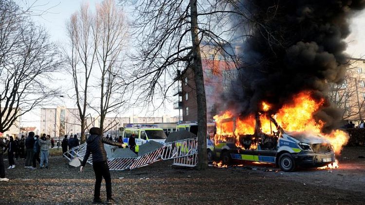 Riots erupt in Sweden's Orebro ahead of right-wing extremist demonstration