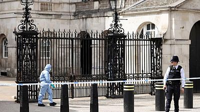 Police charge man following incident near London's Downing Street