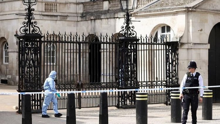 Police charge man following incident near London's Downing Street