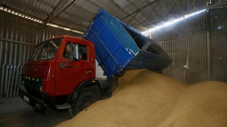Russia says allegation it is stealing grain from Ukraine likely 'fake'