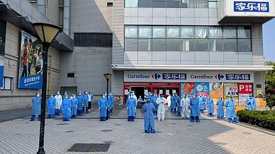 In Shanghai lockdown, Carrefour staff sleeps at store to keep residents supplied