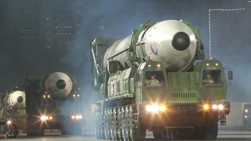 North Korea exhibits its intercontinental missiles and promises to increase its nuclear arsenal