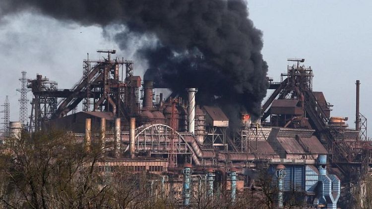 Russian forces pummel Ukrainian fighters holed up in Mariupol steel plant - mayoral aide