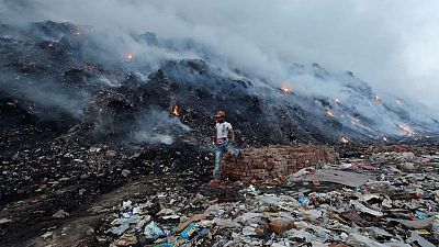 India too hot, says Modi, sending fire warning nationwide as Delhi landfill burns