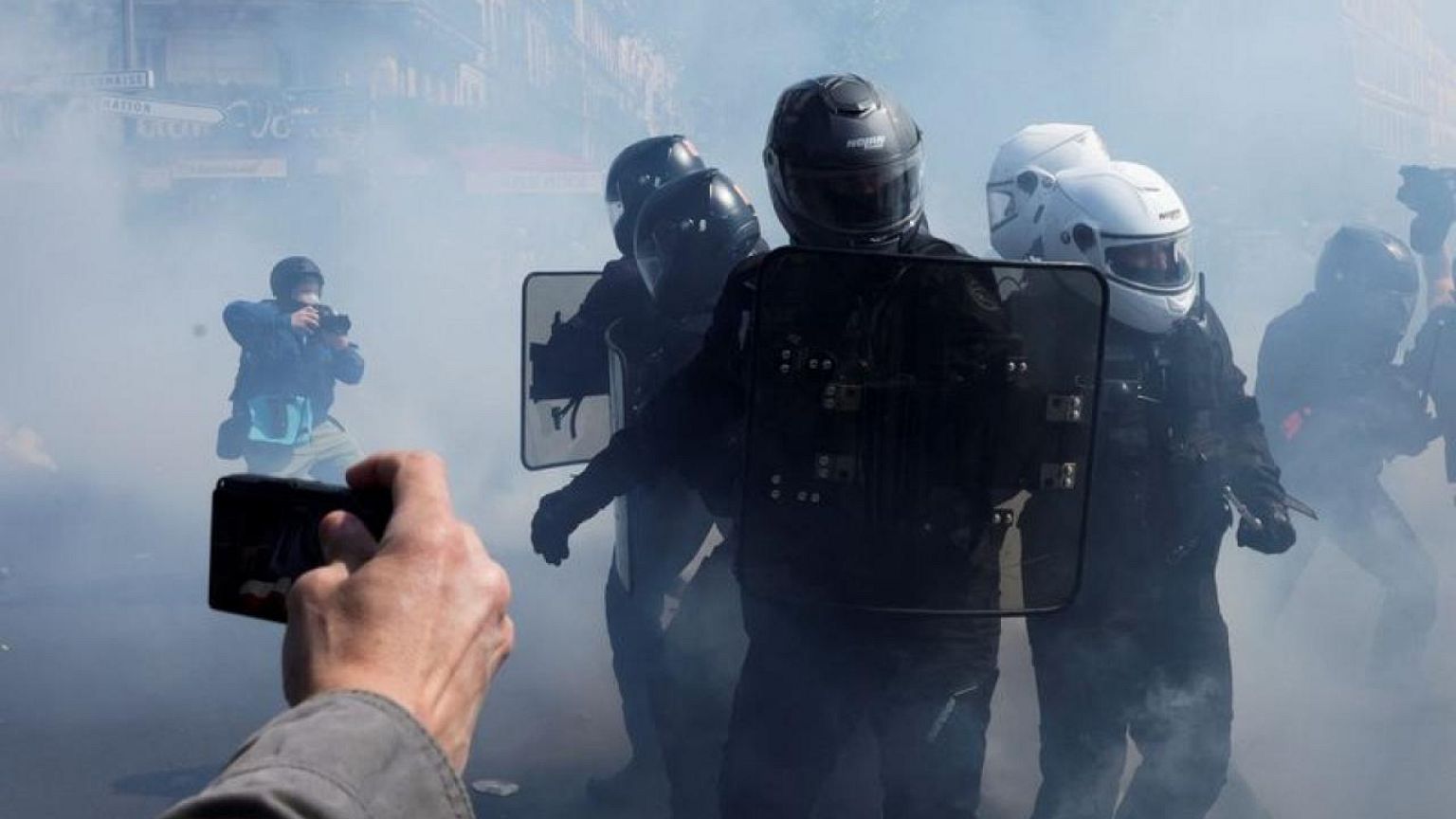 May Day marchers in France put pressure on re-elected Macron