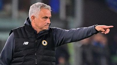 Soccer-Mourinho lets the tears flow as Roma reach Europa Conference League final
