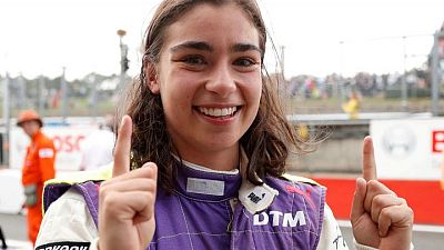 Motor racing-Champion Chadwick wins W Series opener in Miami Motor racing-Champion Chadwick wins W Series opener in Miami