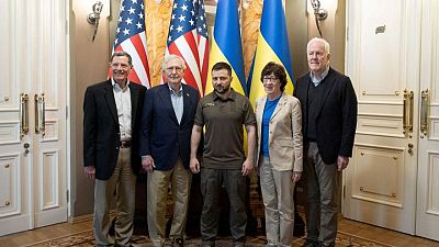 Top U.S. Senate Republican McConnell meets Zelenskiy in Kyiv Top U.S. Senate Republican McConnell meets Zelenskiy in Kyiv