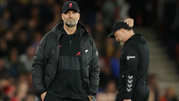 Soccer - Liverpool boss Klopp says no pressure in quadruple chase