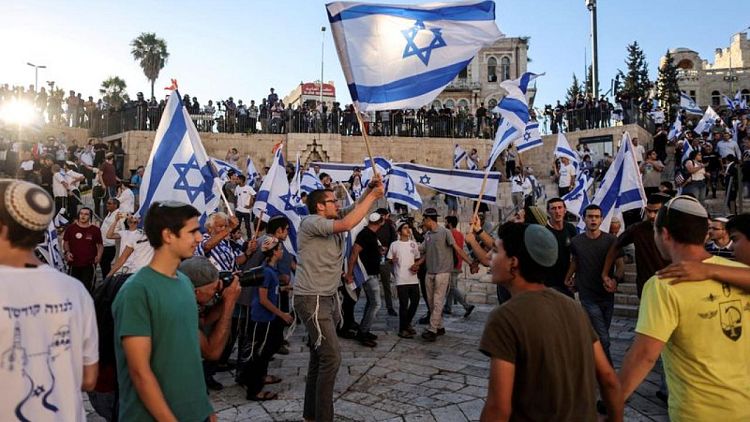 Jerusalem on edge ahead of contentious Israeli flag march
