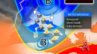 Calo temperature al via da Nord. Poi forse nuova fase 'bollente' Calo temperature al via da Nord. Poi forse nuova fase 'bollente'