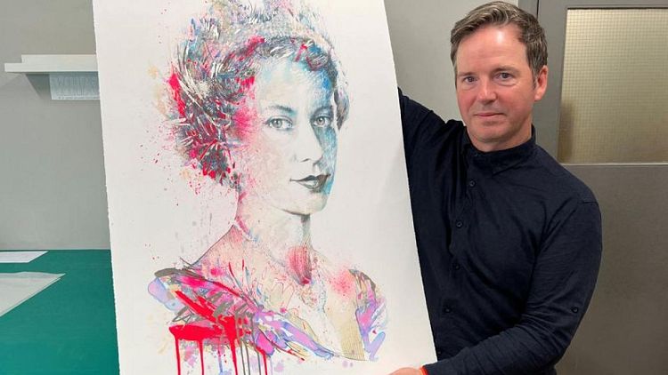 Artist Carne Griffiths to release 70 prints of 'The Platinum Queen'