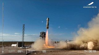 Blue Origin de Bezos completa su quinto lanzamiento de un vuelo tripulado