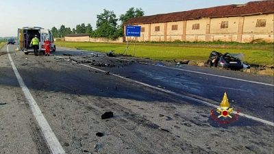 Nell'incidente anche due due feriti, di cui uno grave