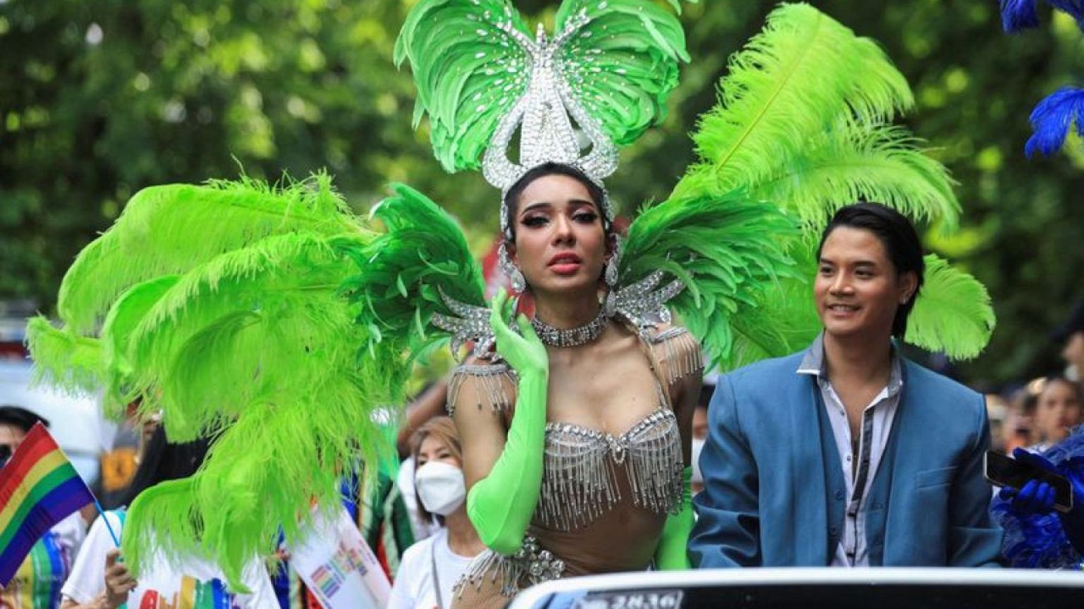 Thai LGBTQ+ allies join first official pride parade