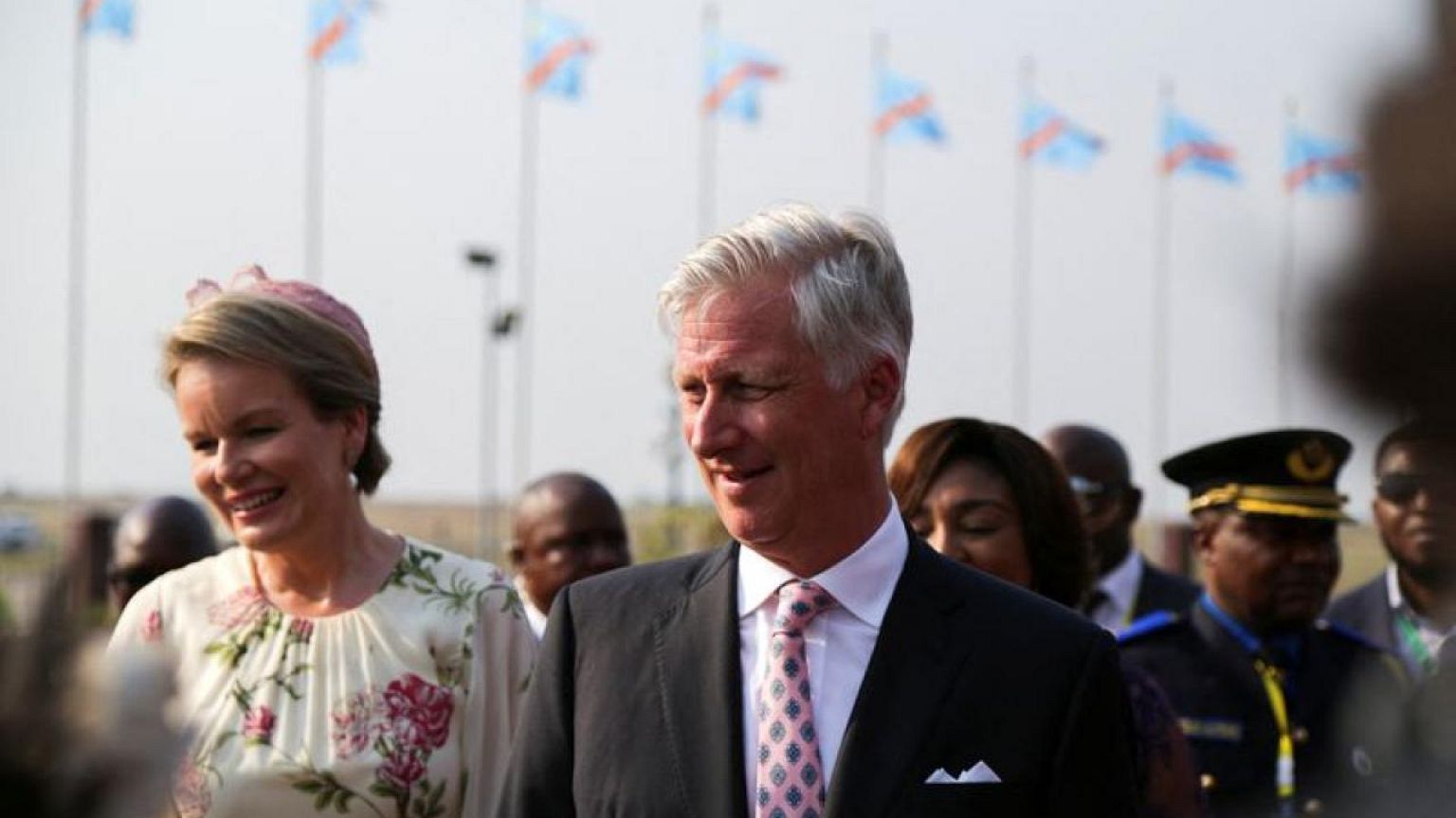 Belgian king returns mask to Congo in symbolic gesture of restitution