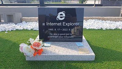 Internet Explorer gravestone goes viral in South Korea Internet Explorer gravestone goes viral in South Korea