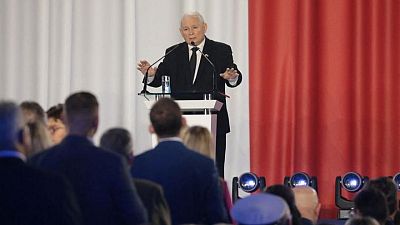 Polish ruling party leader Kaczynski leaves government