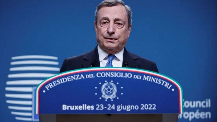 Italy's dependence on Russian gas down to 25% from 40%, Draghi says
