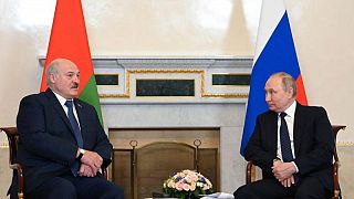 الرئيس فلاديمير بوتين رفقة رئيس بيلاروس ألكسندر لوكاشينكو.