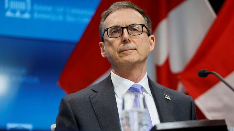 محافظ البنك المركزي: التضخم في كندا ربما وصل للذروة لكنه مازال مرتفعا جدا