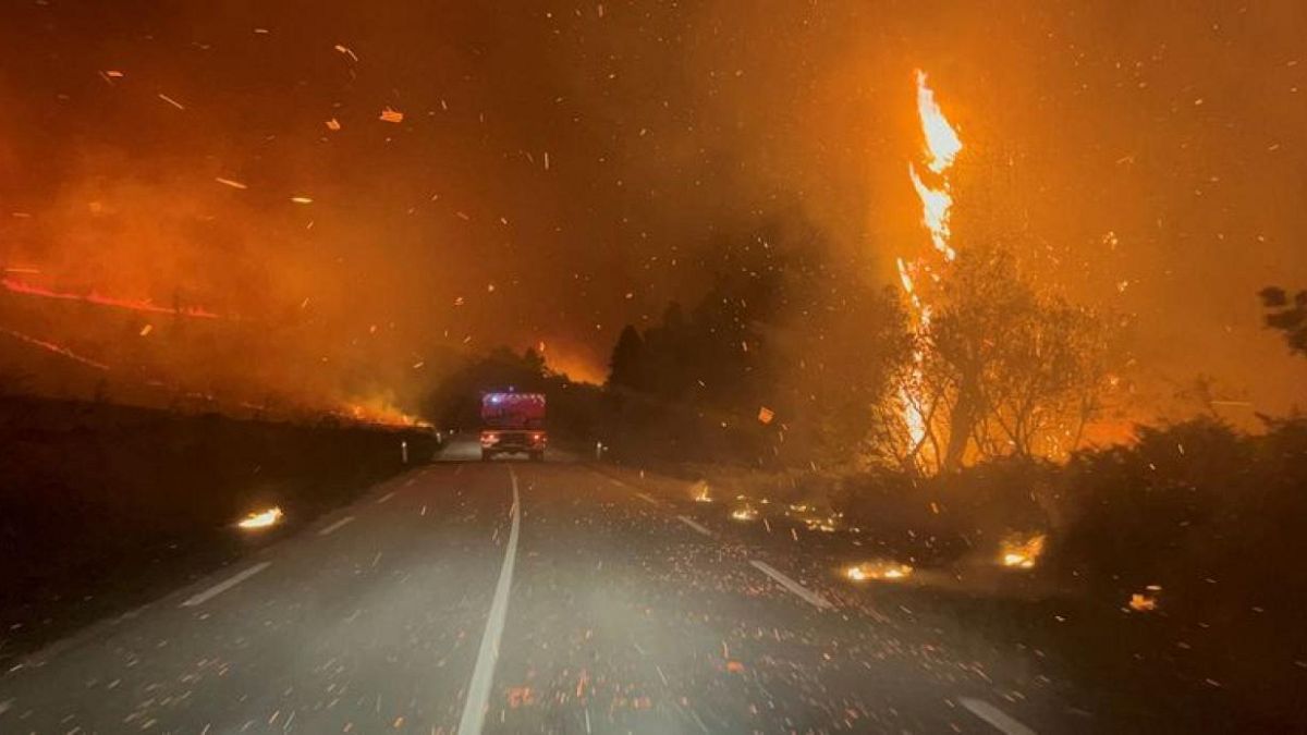 حرائق غابات في أوروبا (إسبانيا)