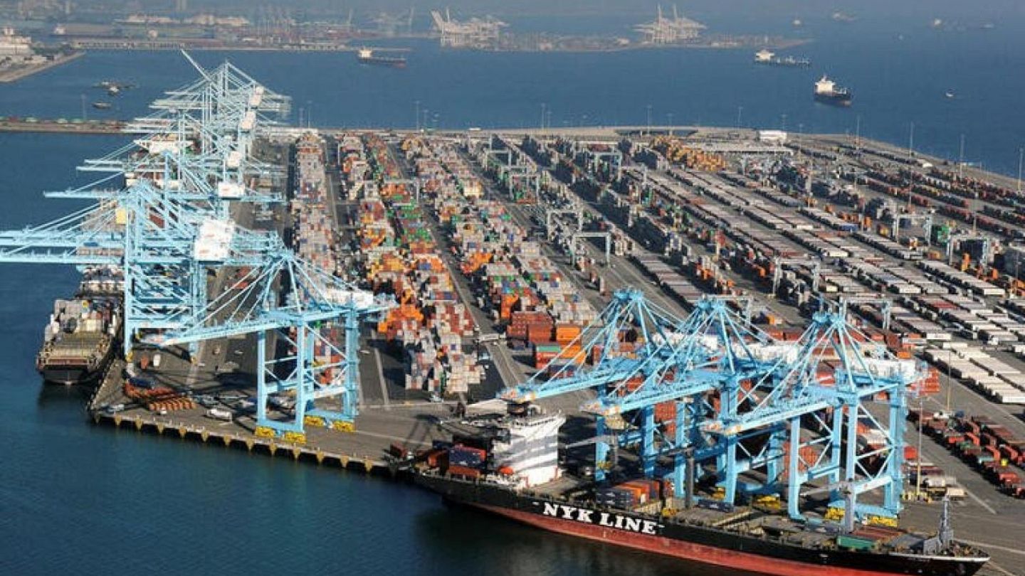 EEUU colabora con empresas de la cadena de suministro para descongestionar  los puertos | Euronews