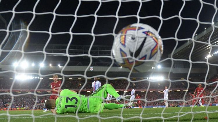 Soccer-Nunez sees red as Liverpool held to home draw by Palace
